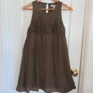 Speechless Lace Overlay Sleeveless Dress Sz S